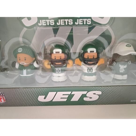 New York Jets Fisher Price Little People Collector NFL - New York Jets 4-Pack - Picture 8 of 10